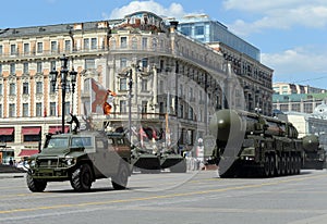 Rehearsal celebration of the 71th anniversary of the Victory Day (WWII).